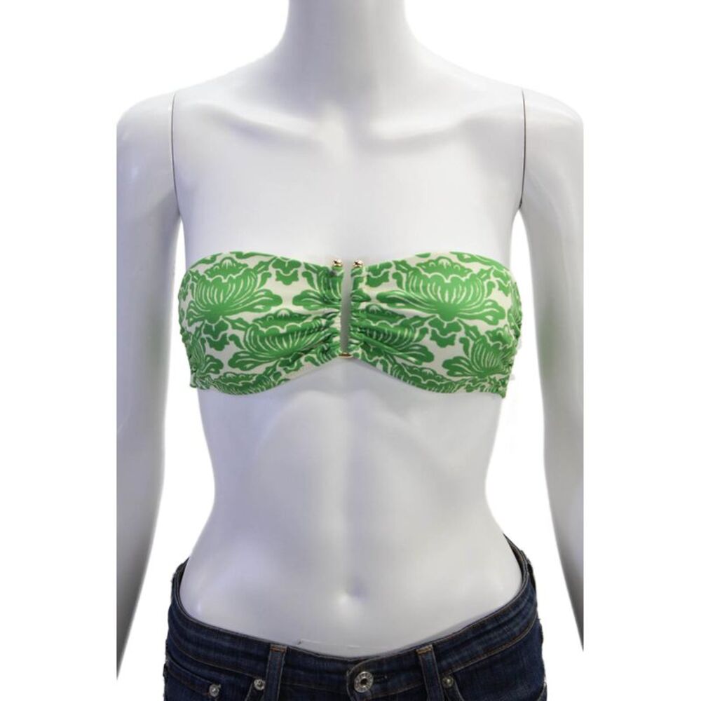 RHODE Womens Mala Bikini Top - Lotus Blossom Size XS
